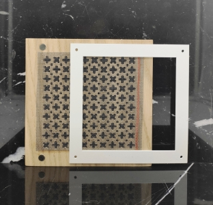 Решетка декоративная деревянная на магнитах Пересвет К-06 200х200мм